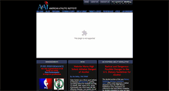 Desktop Screenshot of americanathleticinstitute.org