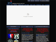 Tablet Screenshot of americanathleticinstitute.org